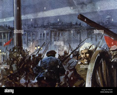 Russia. October Revolution, 1917. Assault on the Winter Palace. Saint ...