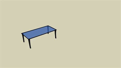 glass dining table 3d model