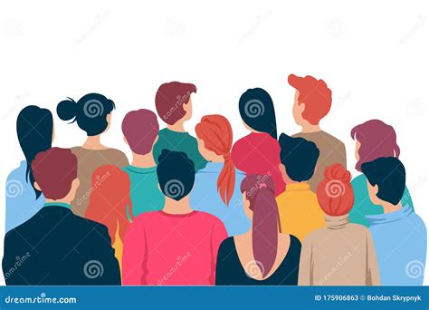 Back Crowd People Stock Illustrations – 2,666 Back Crowd People Stock Illustrations, Vectors ...