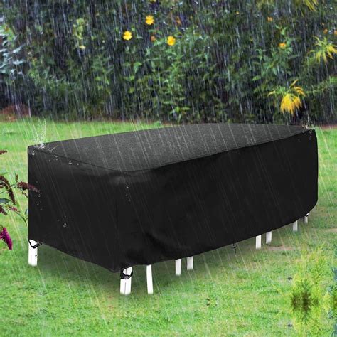 OKJ Outdoor Furniture Covers Waterproof, Extra Large 400D 330X200X80CM Rectangular Patio ...