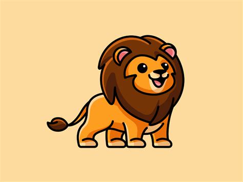 Lion | Cartoon lion, Lion illustration, Pet logo design