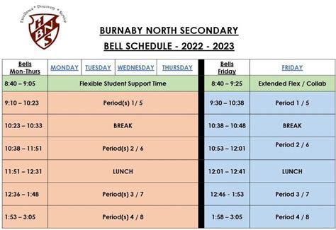 Burnaby North Secondary Calendar - Tova Atlanta