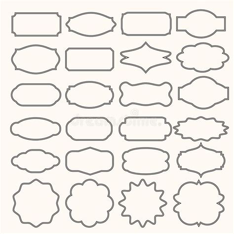 vintage shapes - Clip Art Library