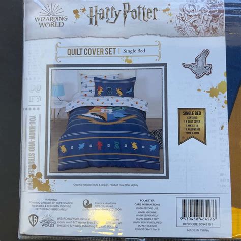 New Harry Potter Quilt Cover Set Single Bed(s)