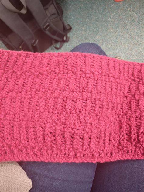 Just finished my first ever scarf! It was supposed to be ribbed, but I ...