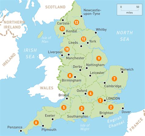 Map of England | England Regions | Rough Guides | Rough Guides