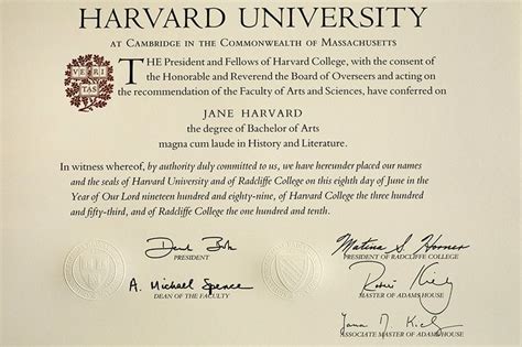 History by Degrees | Harvard Diploma