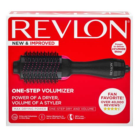 Buy Revlon One-Step Hair Dryer & Volumizer Hot Air Brush, Black Blow ...