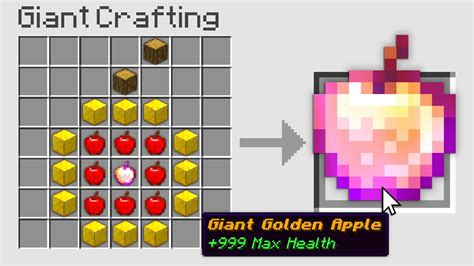 Minecraft UHC but you can craft a GIANT GOLDEN APPLE.. - YouTube