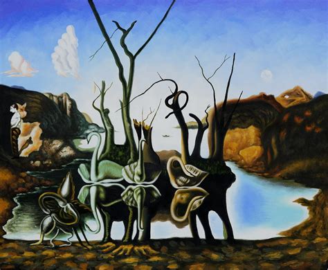 Swans Reflecting Elephants Salvador Dali | Paintings I love | Pinterest | Artworks, Salvador and ...