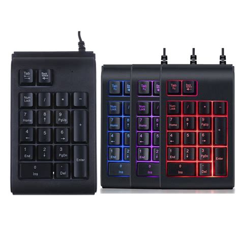 [Casoho] ขายดี19คีย์ Keyboard Angka USB คีย์บอร์ด LED แป้นพิมพ์ตัวเลข ...