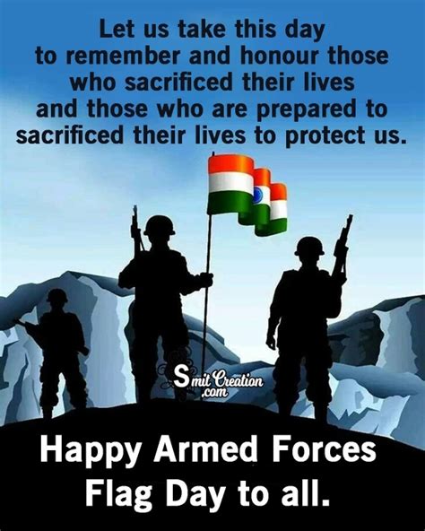 Indian Armed Forces Flag Day Inspirational Quotes - SmitCreation.com