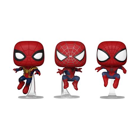 Funko Pop! Marvel: Spider-Man: No Way Home - 3 Pack Spider-Man, Amazon ...