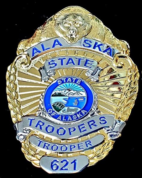 Alaska State Trooper # 621 - COLLECTORS-BADGES.COM