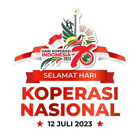 Logo Resmi Hari Koperasi Indonesia Ke 76 Tahun 2023 Vektor, Logo Resmi ...