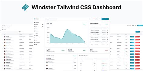 GitHub - themesberg/tailwind-dashboard-windster: Free and open-source admin dashboard interface ...