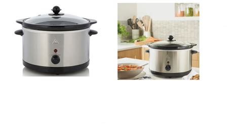 George Home 3L Slow Cooker - Stainless Steel £7 @ Asda George (Expired)