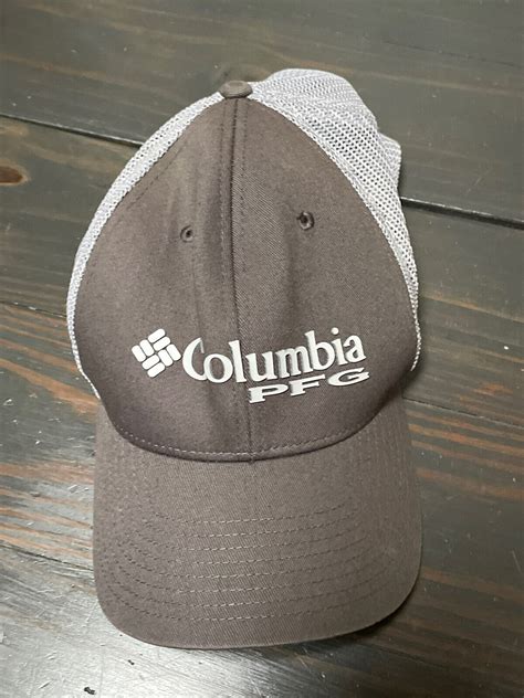 Columbia PFG Logo Gray White Mesh Back Cap Hat Unisex… - Gem