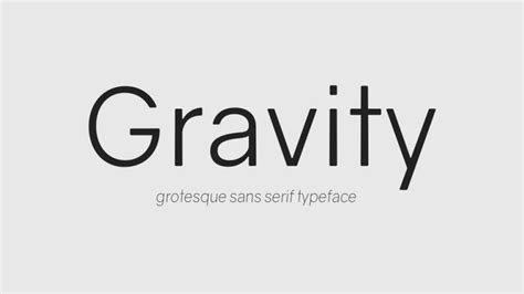 Gravity Font Family › Fontesk