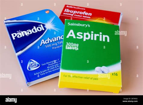 Common over the counter pain relief, Panadol paracetamol, Aspirin ...