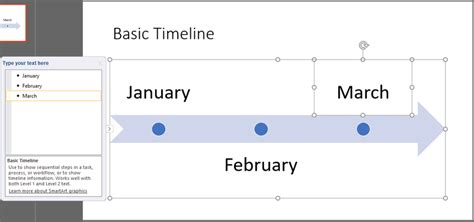 Creating Timelines Using SmartArt in PowerPoint 365 for Windows