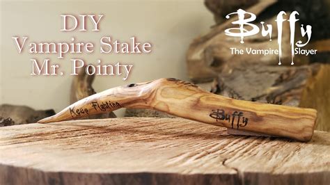 DIY Slayer Vampire Stake | Mr. Pointy - Power carved vamp stake - YouTube