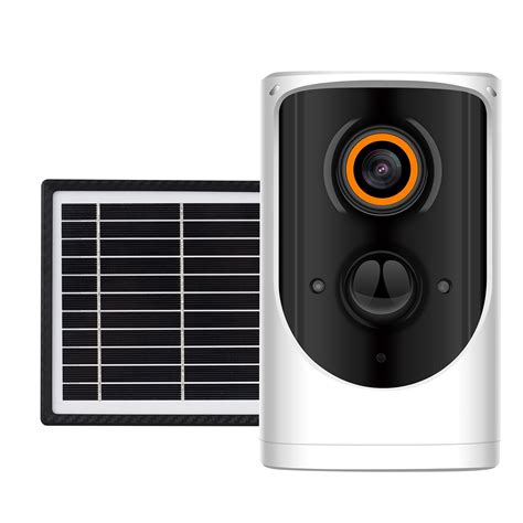 Solar Powered Outdoor Camera, 1080P Hd Wireless Wifi Rechargeable ...