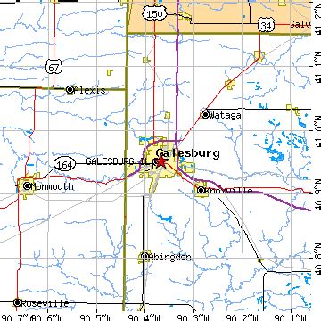 Galesburg, Illinois (IL) ~ population data, races, housing & economy