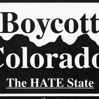 Boycott Colorado was formed as a way to fight back against attacks on... | Download Scientific ...