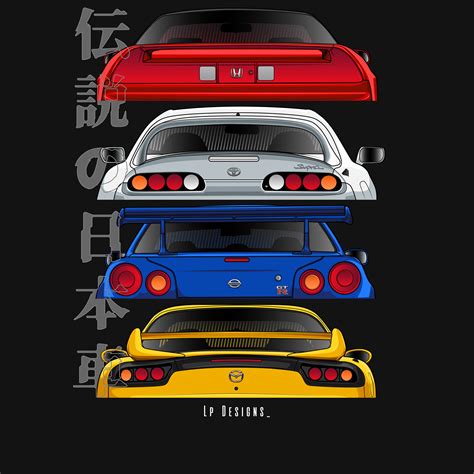 ArtStation - JDM Legends - Honda Nsx, Nissan Skyline R34 Gt-R, Toyota ...