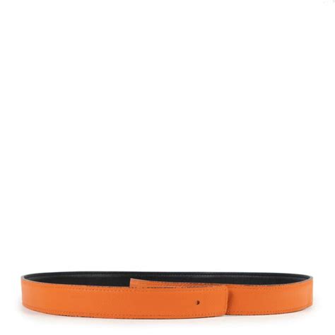 Hermés Constance Orange And Black Belt - Size 80 Labellov Buy and Sell Authentic Luxury