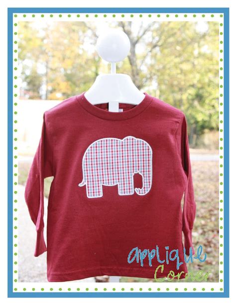 Elephant Silhouette Applique Design | Applique designs, Elephant silhouette, Monogram design