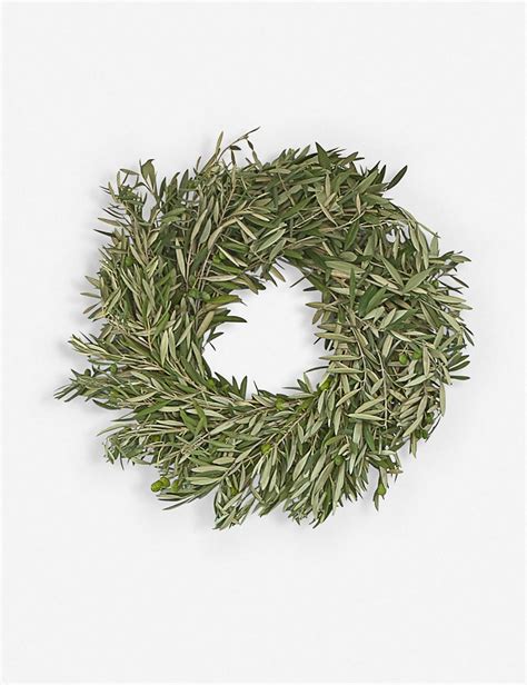 Fresh Handmade Olive Leaf Wreath