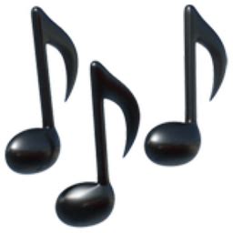 Musical Notes Emoji (U+1F3B6)