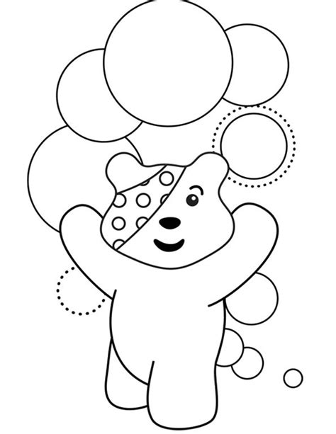 Pudsey Bear Colouring Template | Bear coloring pages, Pudsey, Coloring ...