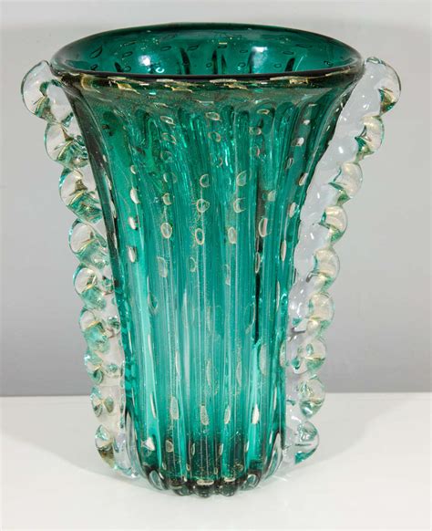 Signed Barovier and Toso Murano Glass Vase at 1stDibs