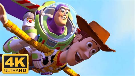 Toy Story (1995) Woody & Buzz Fly To The Truck Using Firework Ending ...