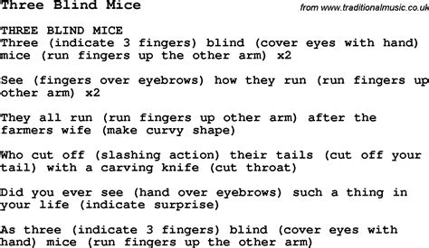 Summer Camp Song, Three Blind Mice, with lyrics and chords for Ukulele ...