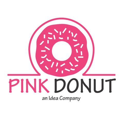 Think you design an ICONIC Pink Donut (with sprinkles)? | Logo design, Pink donuts, Donut logo