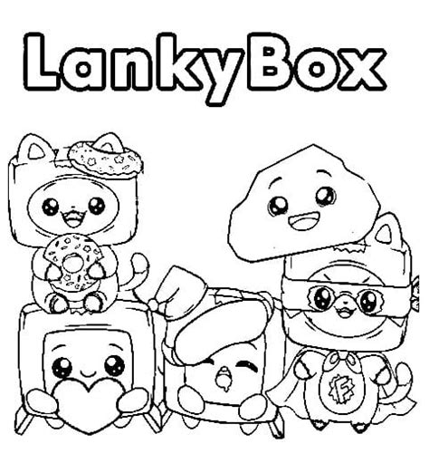 Cute LankyBox coloring page - Download, Print or Color Online for Free