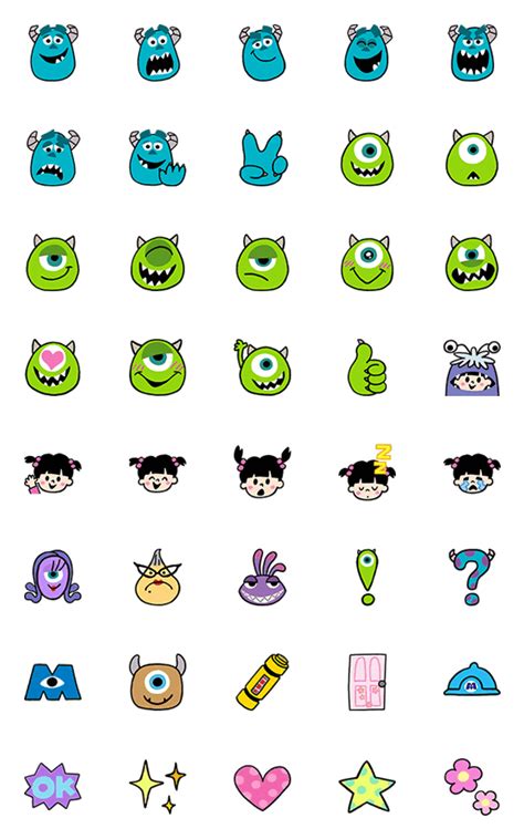 Monsters, Inc. Emoji – LINE Emoji | LINE STORE Disney Character ...