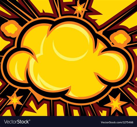 Explosion Comic Book Explosion Background Vector Image