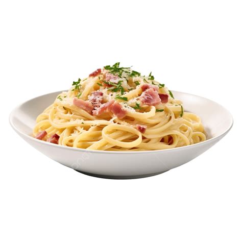 Pasta Carbonara On Plate, Spaghetti, Pasta, Plate PNG Transparent Image ...