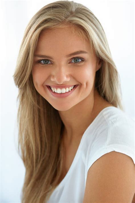 Beauty Woman Portrait. Girl With Beautiful Face Smiling | Love Your Smile