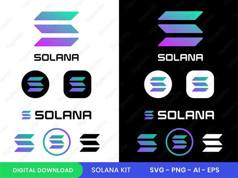 Solana SVG Solana PNG Solana Vector Kit Solana Logo Cryptocurrency Logo ...