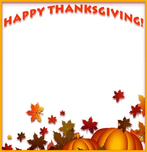 Free Thanksgiving Border Clipart - Frames - Borders