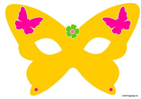 Butterfly mask | Coloring Page in 2024 | Butterfly mask, Coloring pages, Butterfly