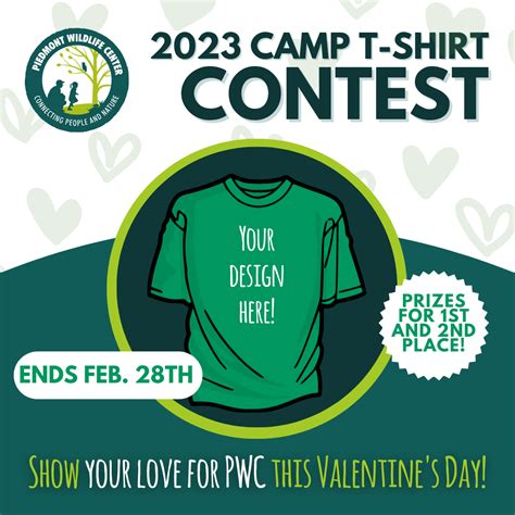 Announcing our 2023 t-shirt design contest! — Piedmont Wildlife Center