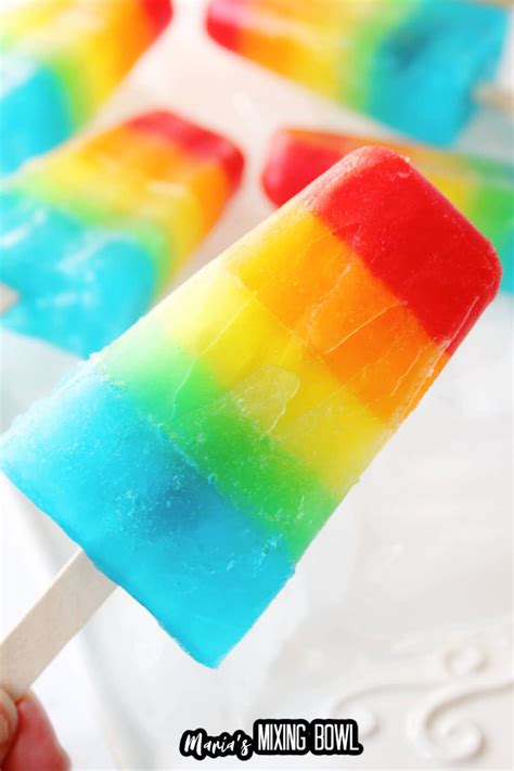 Rainbow Popsicle Recipe - Maria's Mixing Bowl