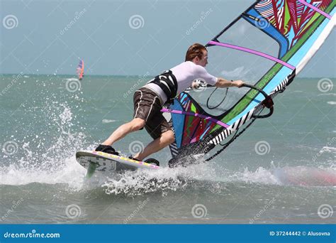 Windsurfing stock photo. Image of marine, fast, sport - 37244442